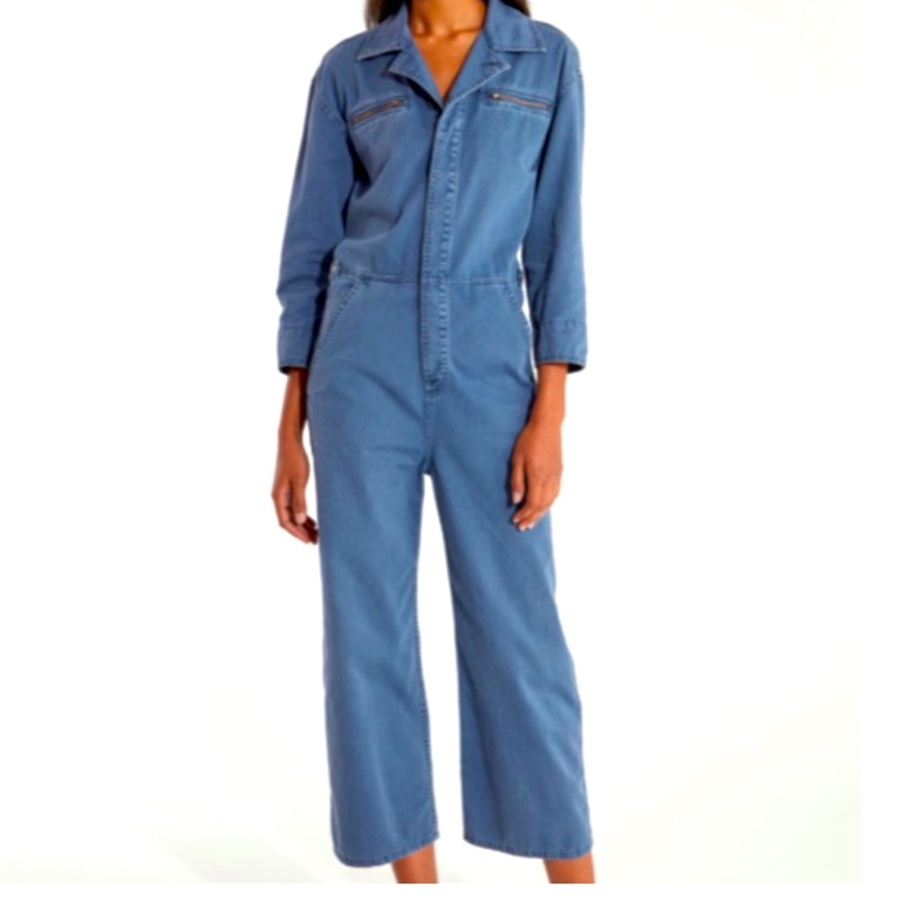 Current/Elliot blue boiler suit jumpsuit